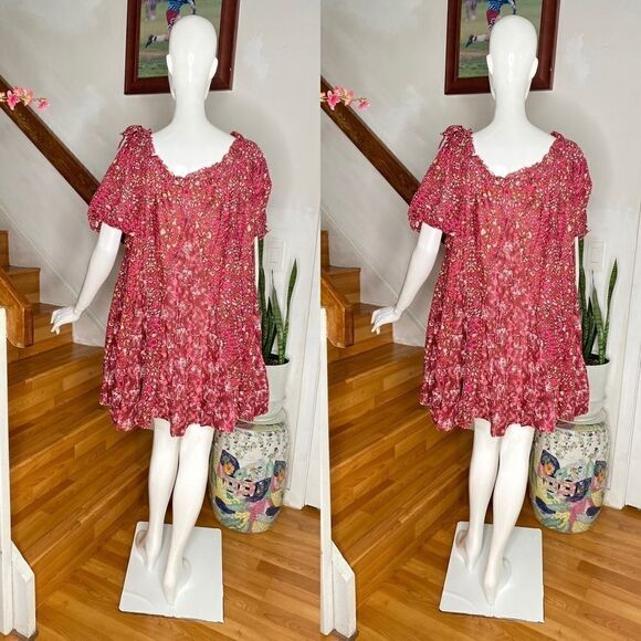 Free People jet set floral bardot mini dress - Picture 5 of 8
